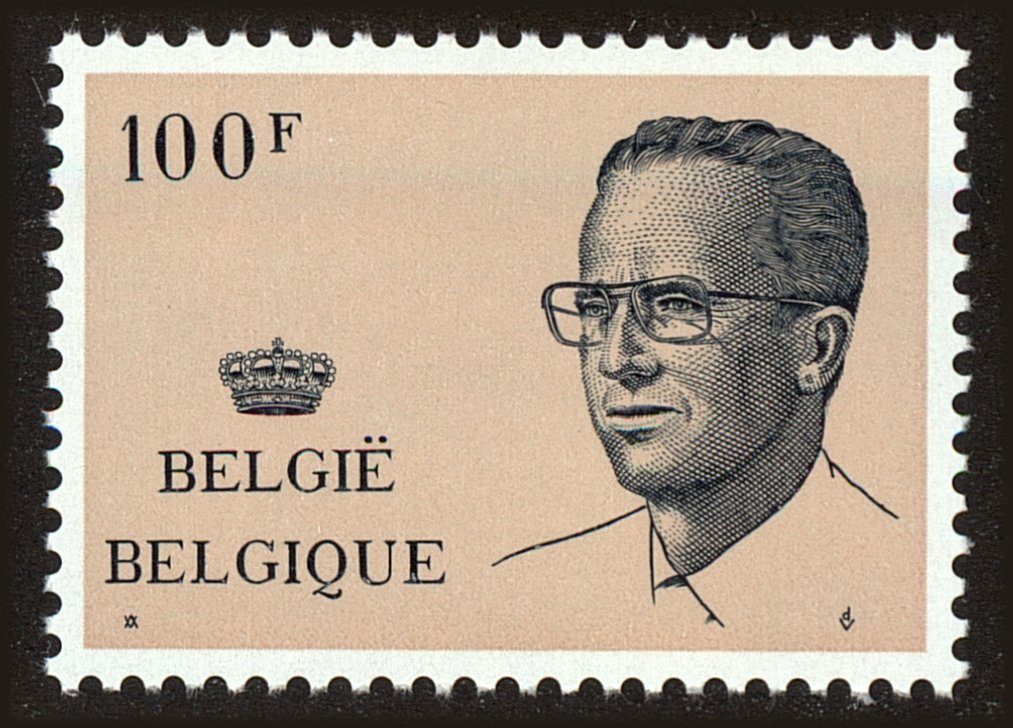 Front view of Belgium 1102 collectors stamp