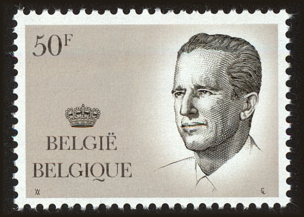 Front view of Belgium 1100 collectors stamp