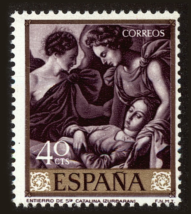 Front view of Spain 1096 collectors stamp