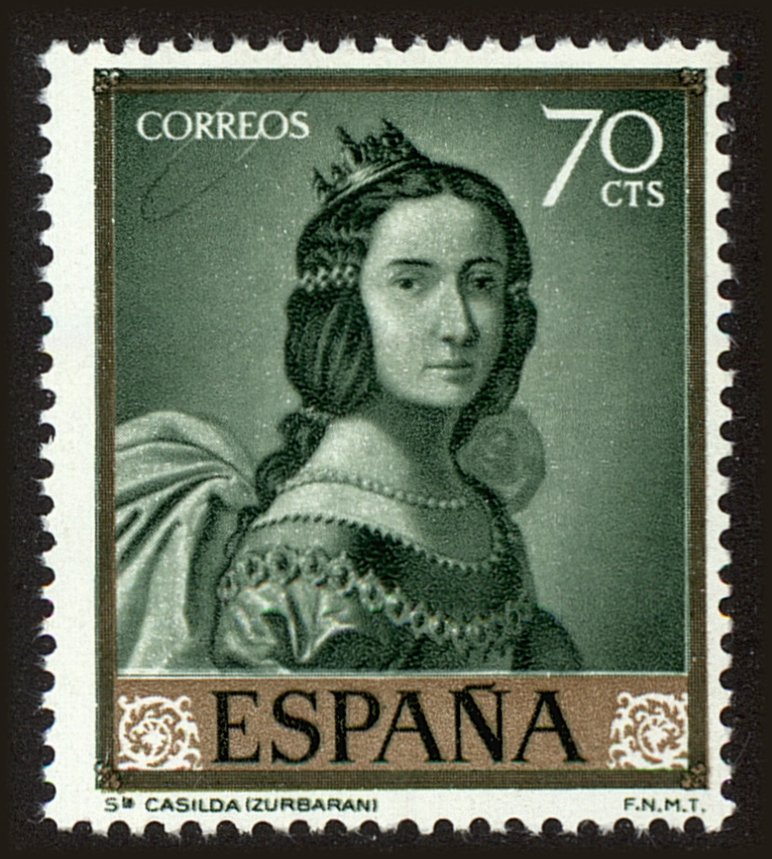 Front view of Spain 1097 collectors stamp