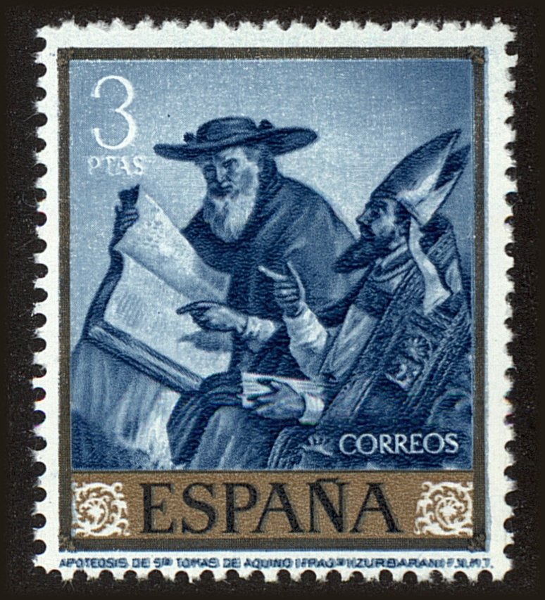 Front view of Spain 1102 collectors stamp