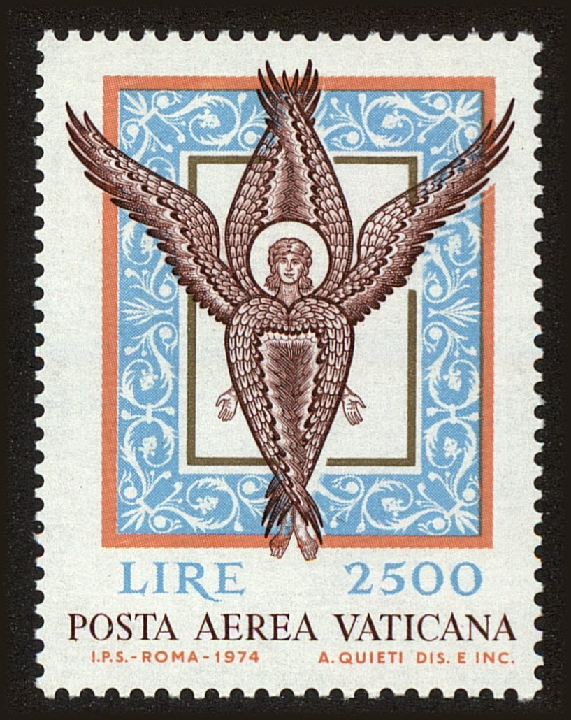 Front view of Vatican City C59 collectors stamp