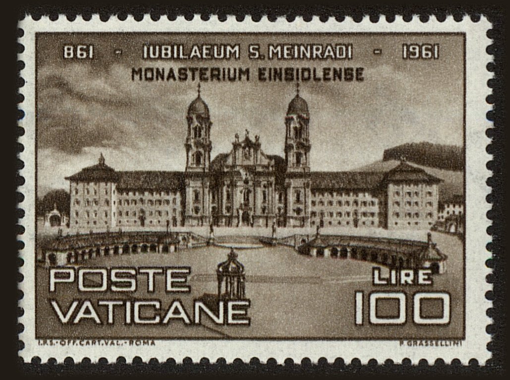 Front view of Vatican City 300 collectors stamp
