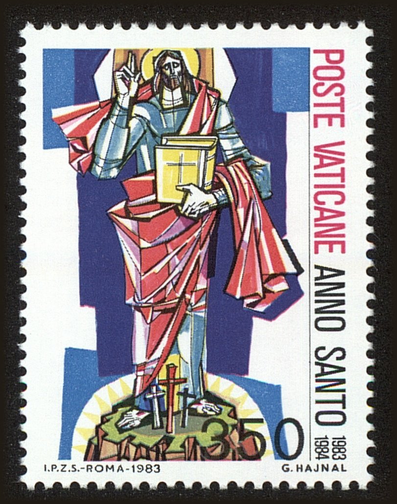 Front view of Vatican City 722 collectors stamp