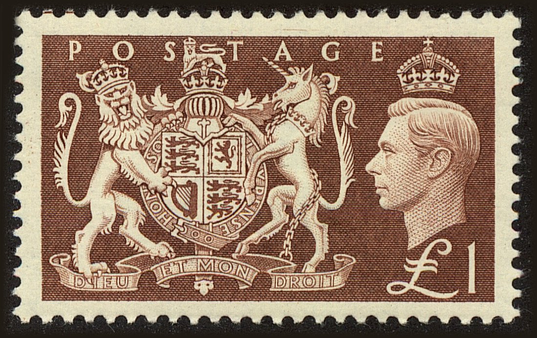 Front view of Great Britain 289 collectors stamp