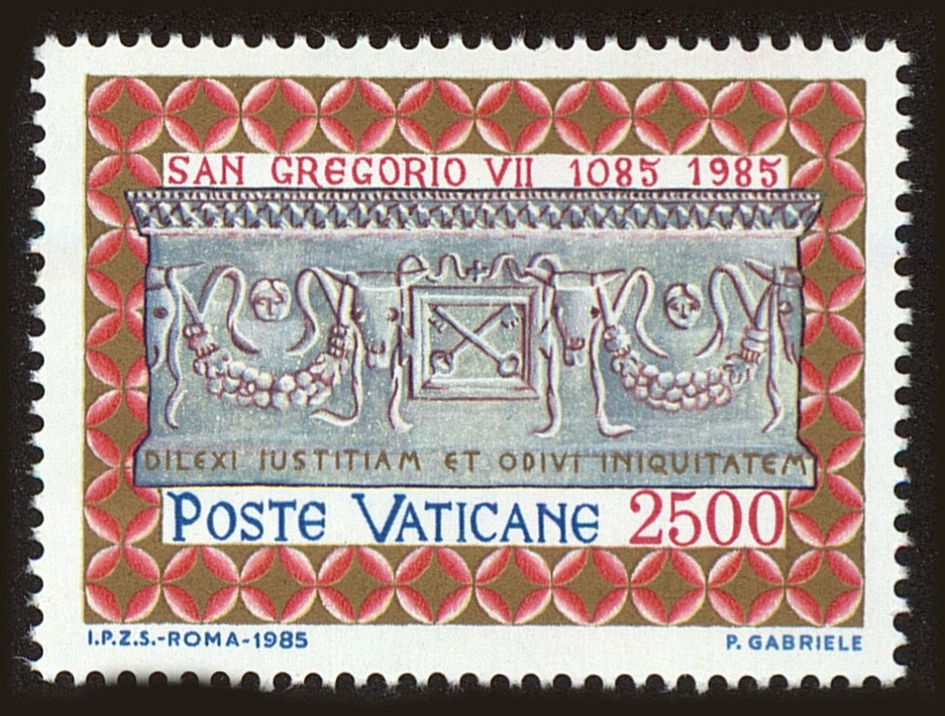 Front view of Vatican City 760 collectors stamp