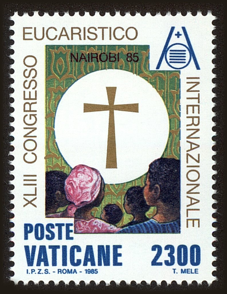 Front view of Vatican City 764 collectors stamp