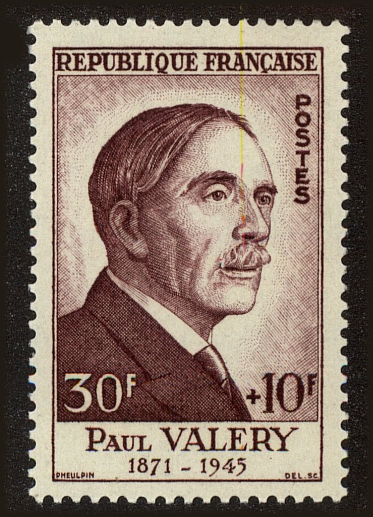Front view of France B290 collectors stamp