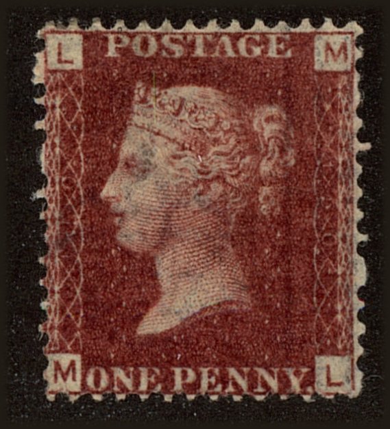 Front view of Great Britain 33a collectors stamp