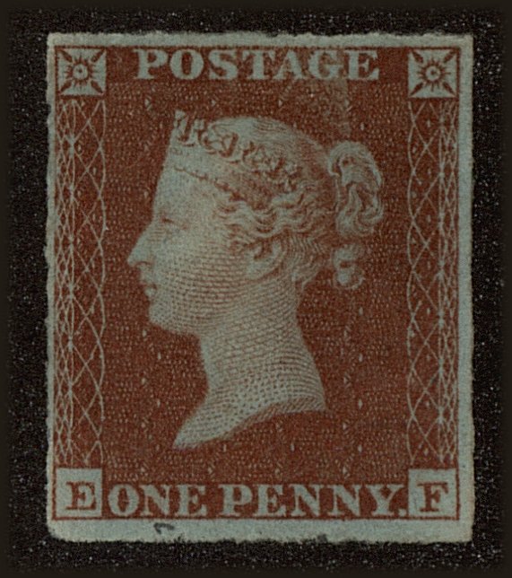 Front view of Great Britain 3 collectors stamp