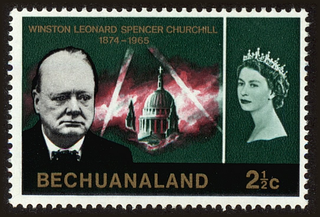 Front view of Bechuanaland Protectorate 207 collectors stamp