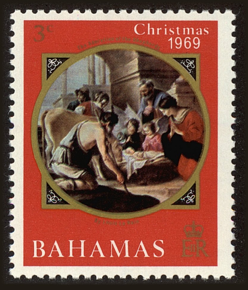 Front view of Bahamas 294 collectors stamp
