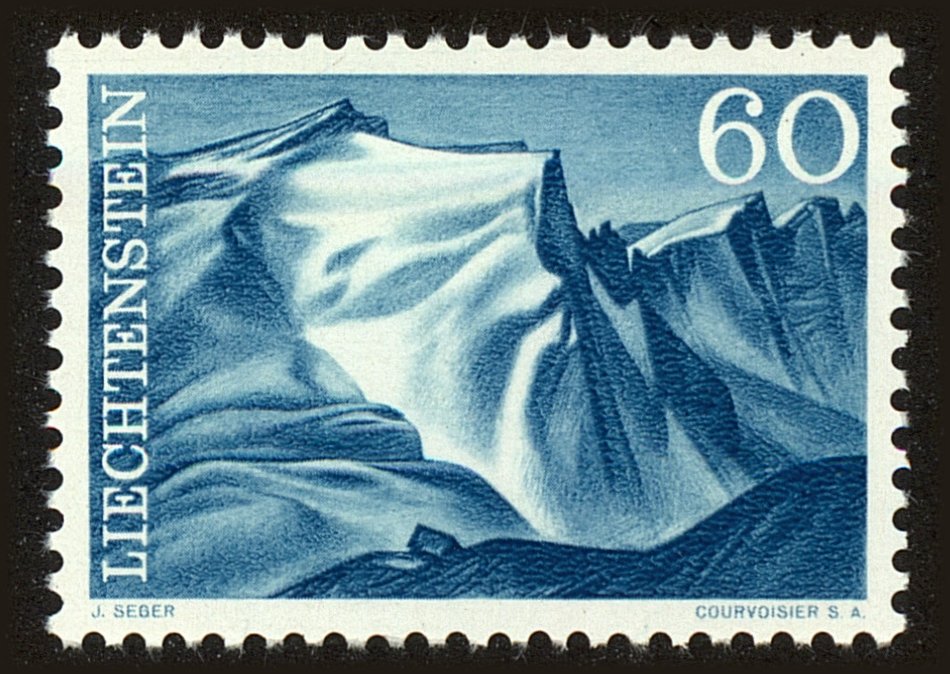 Front view of Liechtenstein 342 collectors stamp