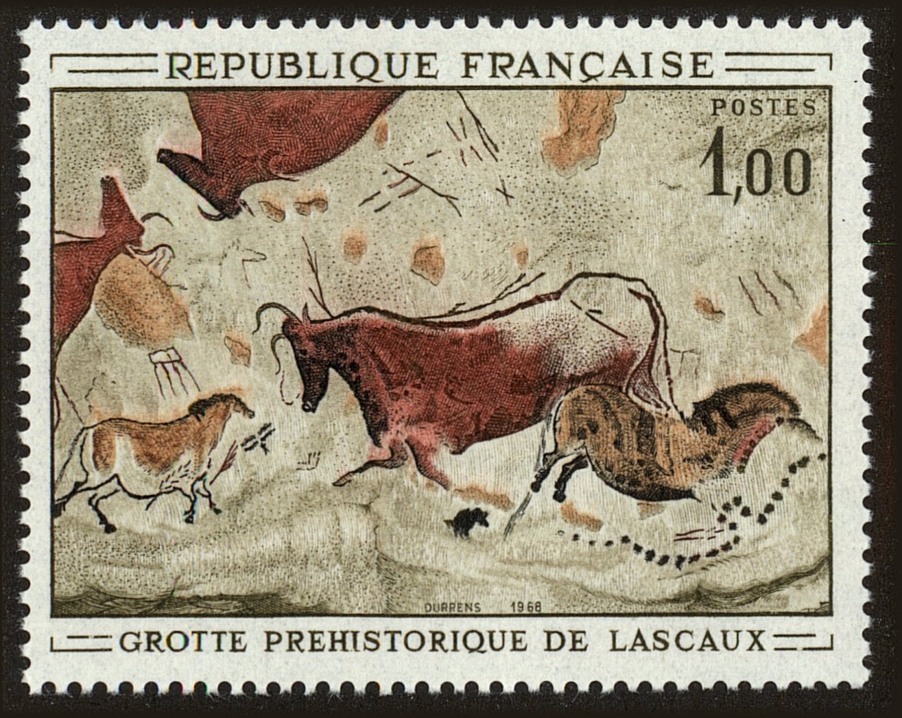 Front view of France 1204 collectors stamp