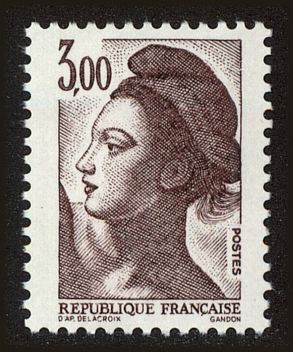 Front view of France 1802 collectors stamp