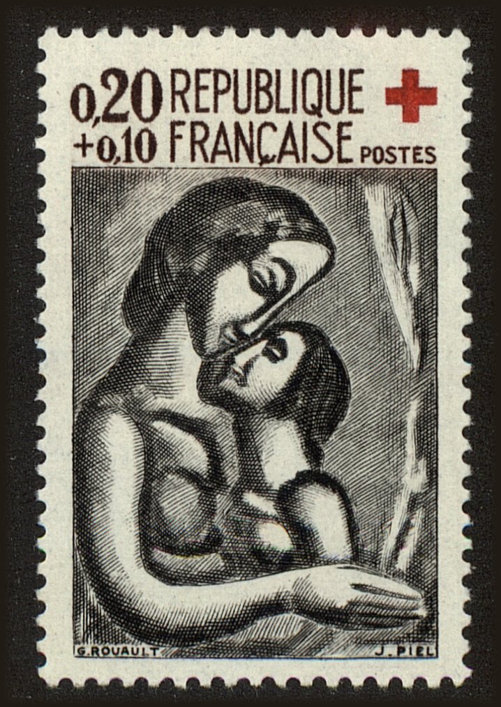Front view of France B356 collectors stamp