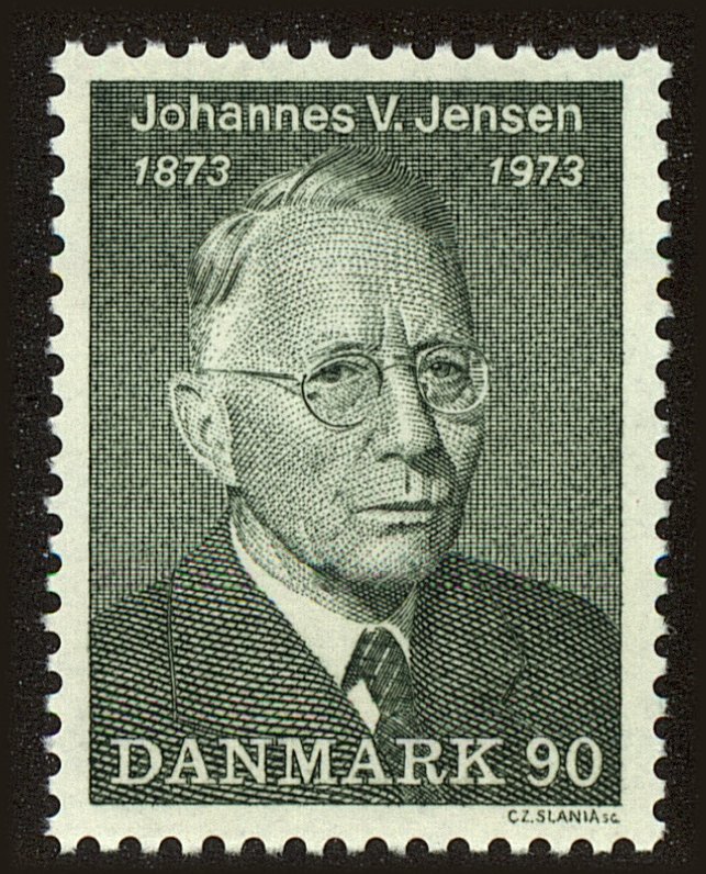 Front view of Denmark 517 collectors stamp