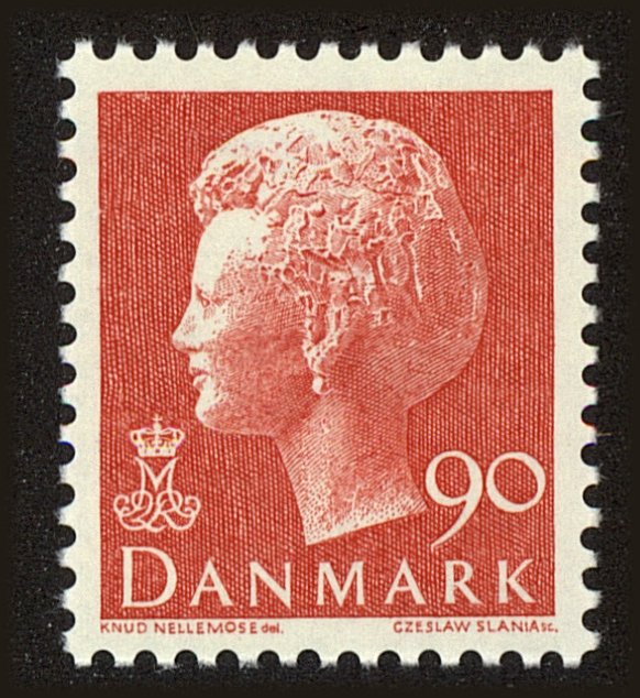 Front view of Denmark 539 collectors stamp