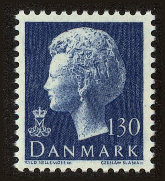 Front view of Denmark 548 collectors stamp