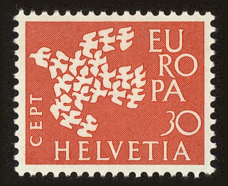 Front view of Switzerland 515 collectors stamp