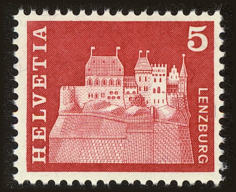 Front view of Switzerland 440 collectors stamp