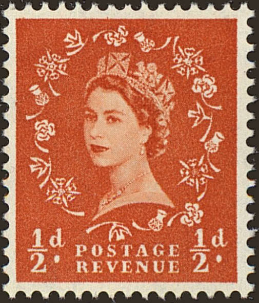 Front view of Great Britain 353 collectors stamp