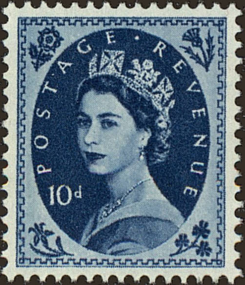 Front view of Great Britain 366 collectors stamp