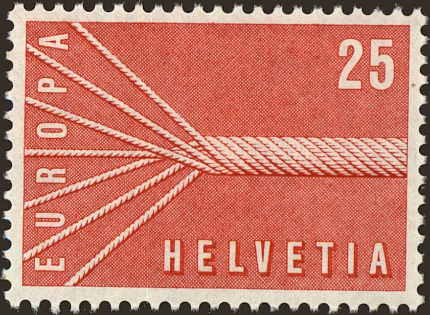 Front view of Switzerland 363 collectors stamp