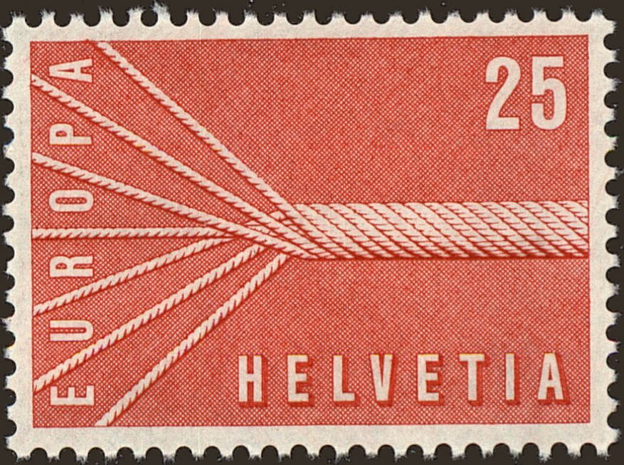 Front view of Switzerland 363 collectors stamp