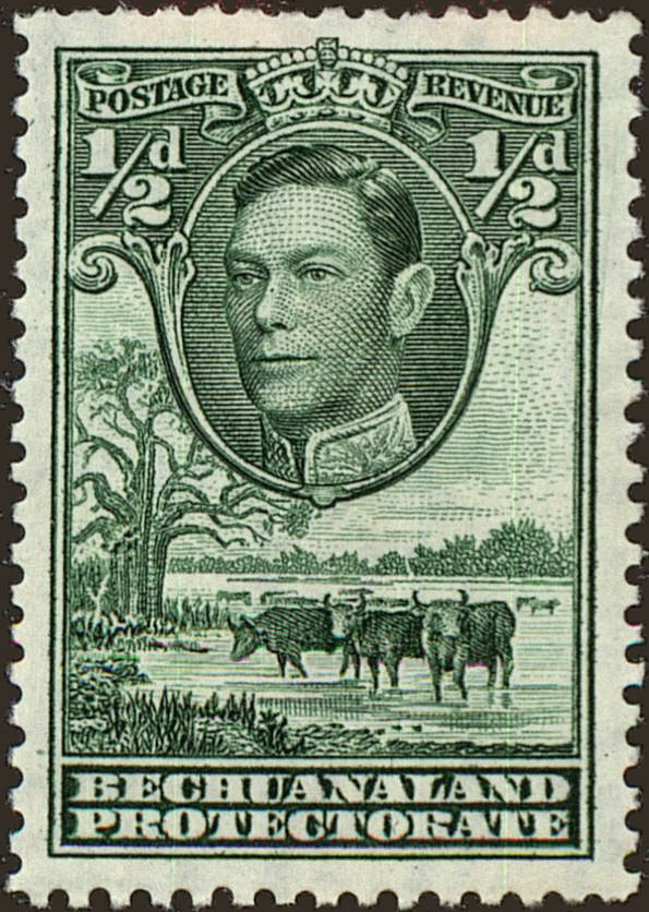 Front view of Bechuanaland Protectorate 124 collectors stamp