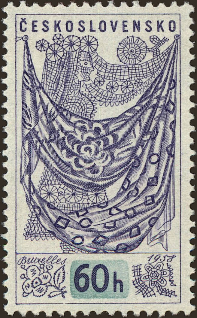 Front view of Czechia 851 collectors stamp