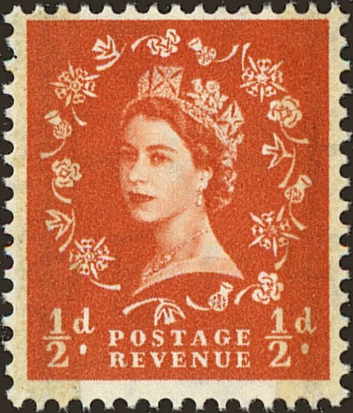 Front view of Great Britain 353c collectors stamp