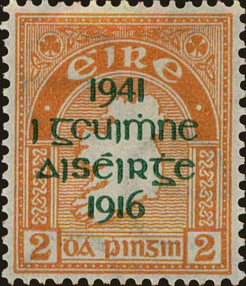 Front view of Ireland 118 collectors stamp