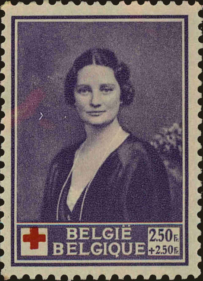 Front view of Belgium B239 collectors stamp
