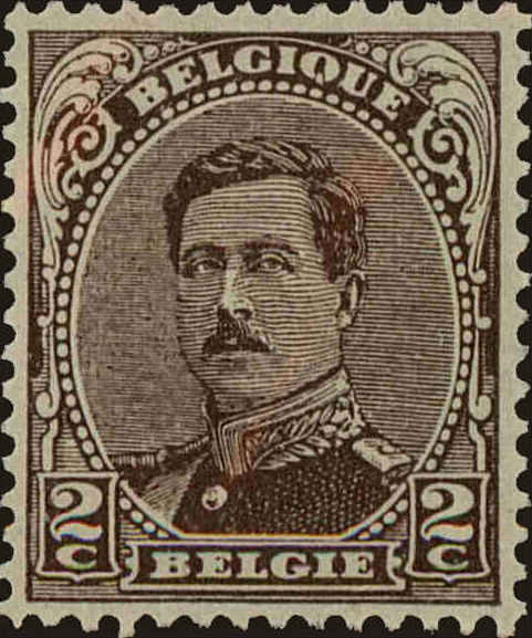 Front view of Belgium 109 collectors stamp
