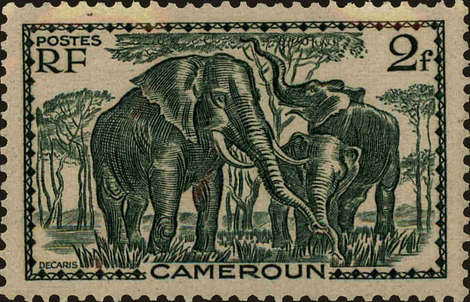 Front view of Cameroun (French) 248 collectors stamp
