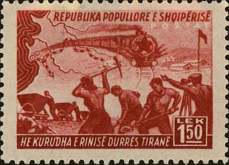 Front view of Albania 426 collectors stamp