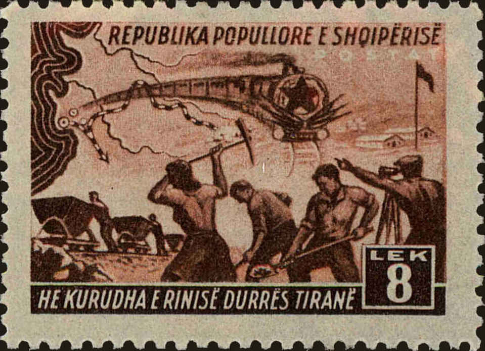 Front view of Albania 429 collectors stamp