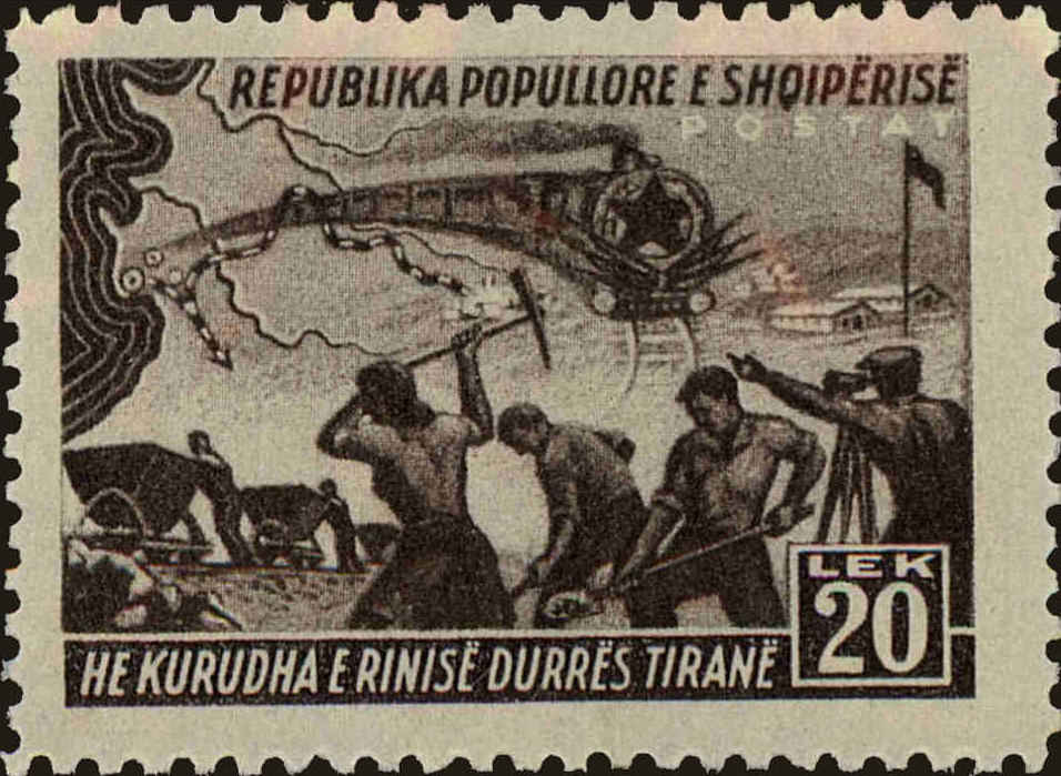 Front view of Albania 431 collectors stamp