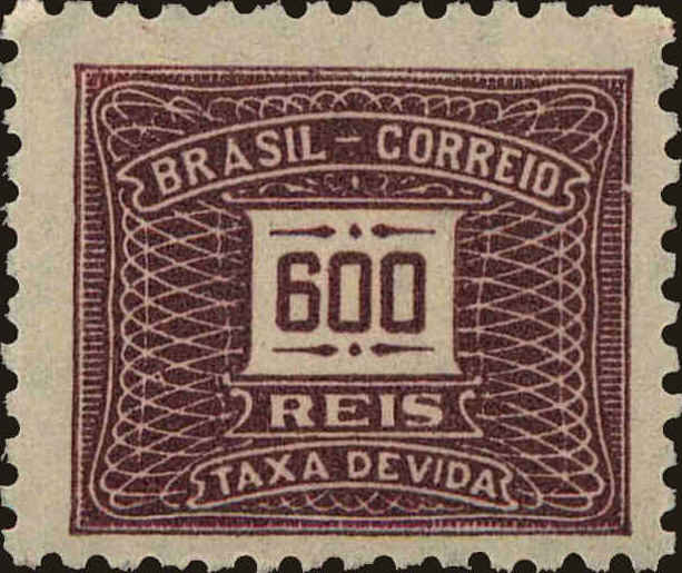 Front view of Brazil J87 collectors stamp