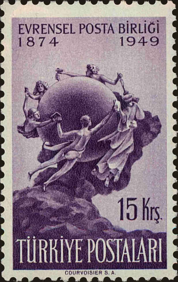 Front view of Turkey 996 collectors stamp