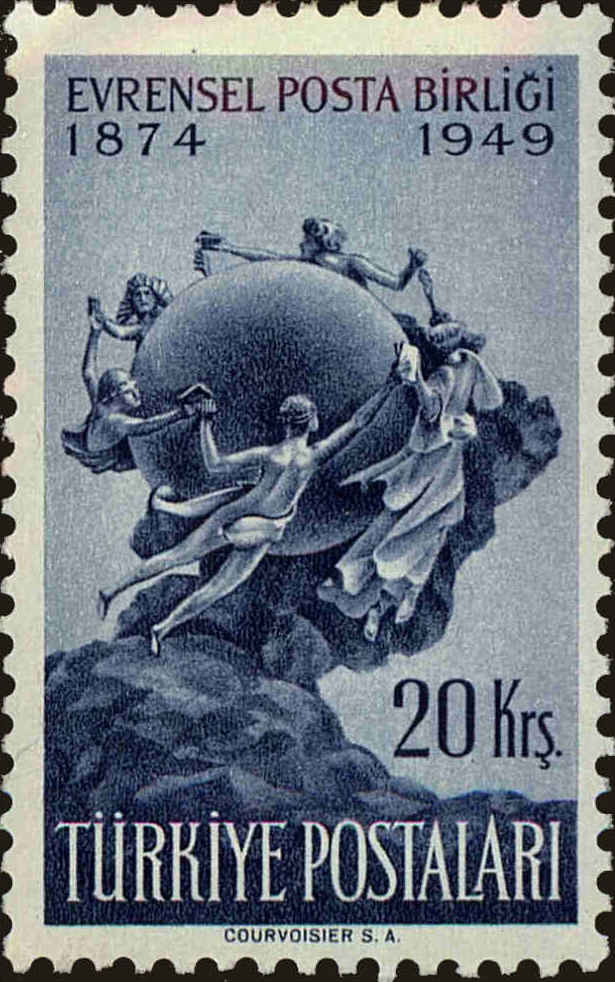 Front view of Turkey 997 collectors stamp