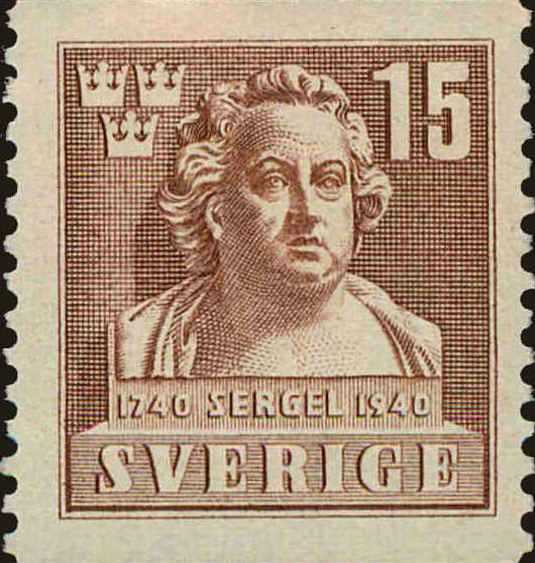Front view of Sweden 314 collectors stamp