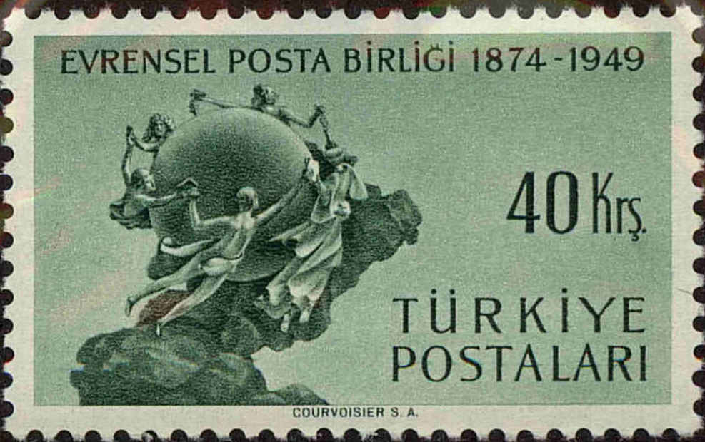 Front view of Turkey 999 collectors stamp