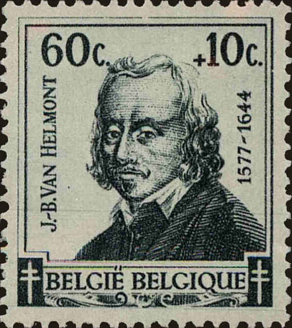 Front view of Belgium B322 collectors stamp