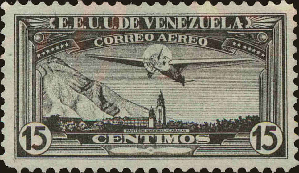Front view of Venezuela C49 collectors stamp