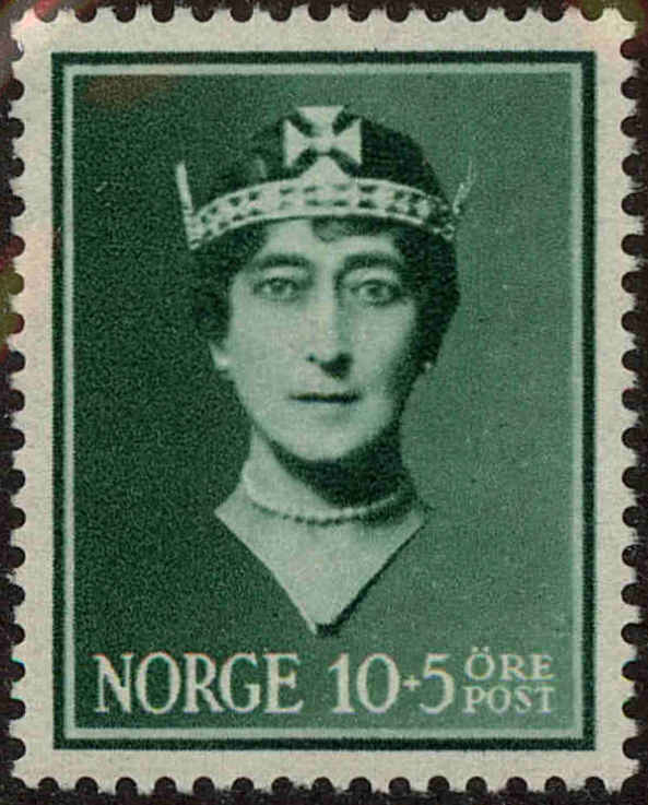 Front view of Norway B11 collectors stamp