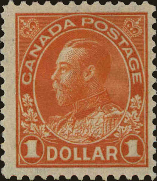 Front view of Canada 122 collectors stamp