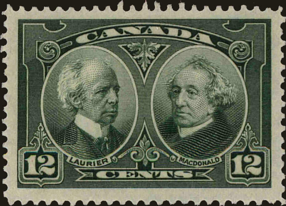 Front view of Canada 147 collectors stamp