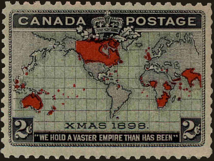 Front view of Canada 86 collectors stamp
